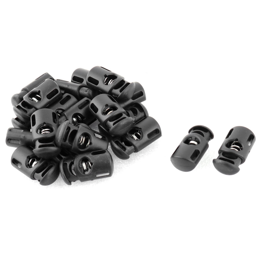 Plastic Single Hole Spring Loaded Clothes Sliding Cord Lock Fastener