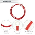 thumbnail image 4 of Cables de batería universales de 1 pieza de Unique Bargains, cable de batería de terminal de 3/8", calibre 8 AWG, cobre estañado rojo de 4.5 pies, 4 of 7