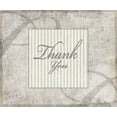 thumbnail image 2 of LightBoxJournal 30x26 White Modern Wood Framed Museum Art Print Titled - Decorative Pattern Thank You, 2 of 4