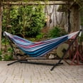 thumbnail image 6 of Vivere Brazilian Style Double Cotton Hammock, Outdoor Hanging Daybed, Denim, 6 of 8