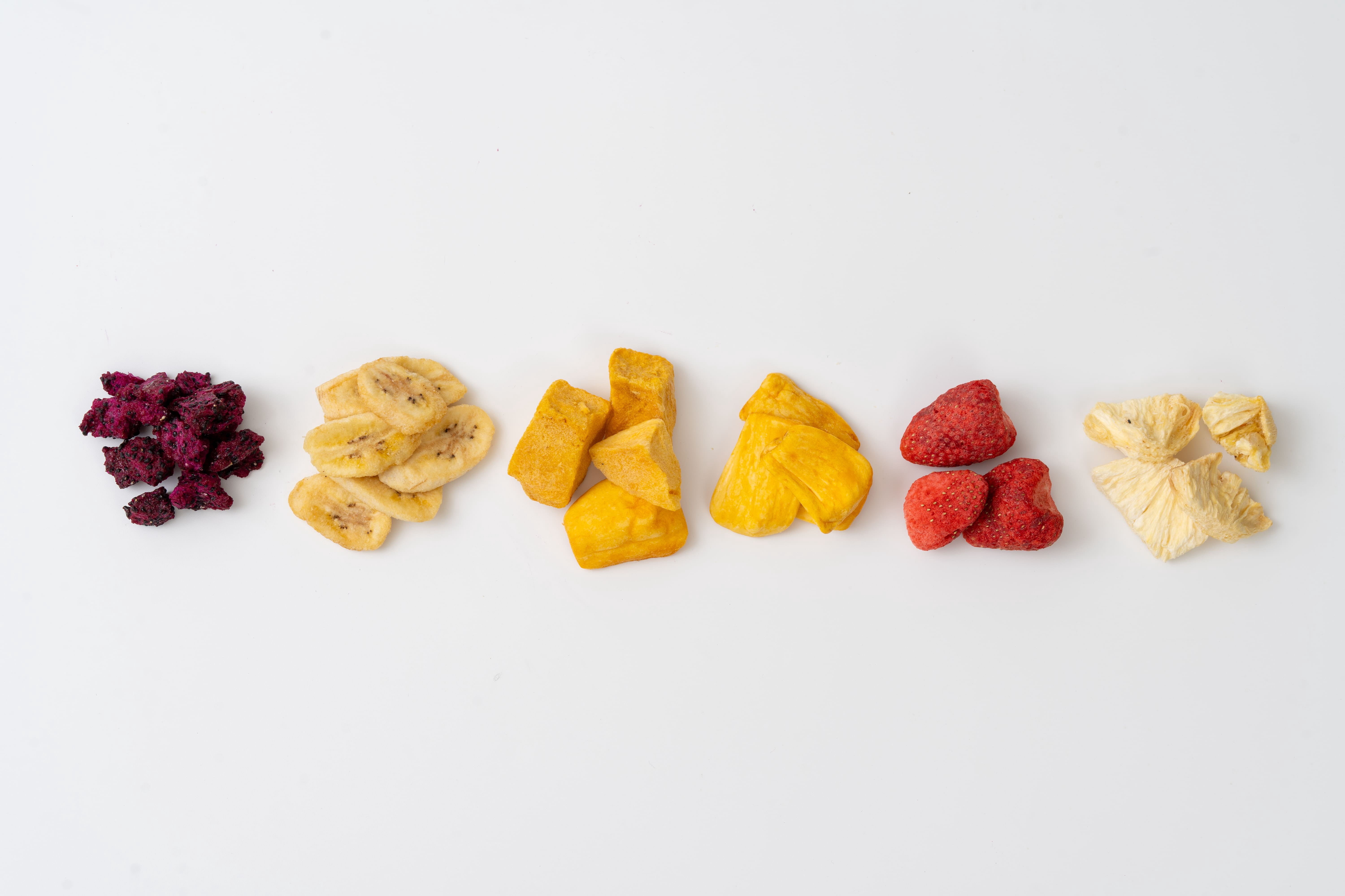 Freeze-Dried Mixed Fruit | Strawberry, Banana, Mango, Dragon Fruit, Jackfruit, Pineapple |  1  Ounce, 12 Pack