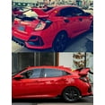 thumbnail image 4 of Furulu Hatchback Rear Side Vent Window Louver Cover Black+Red For 2016-2021 Honda Civic, 4 of 5