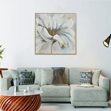Home Hand Painted "Unveiled Gilded Hearts" Oil Painting (12"H x 8"W)