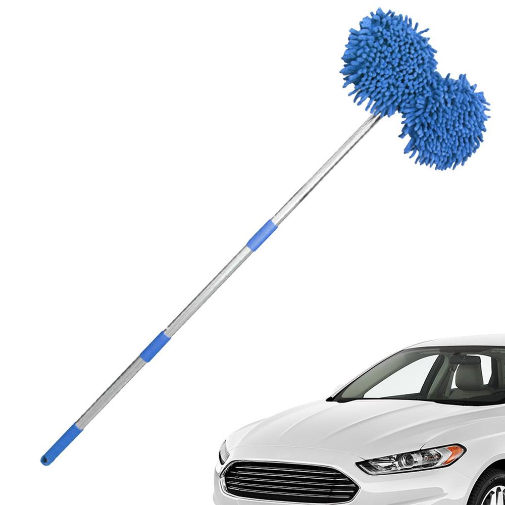 Tohuu Car Wash Brush 2 in 1 Car Wash Spinning Brush Mop Cleaning Tool
