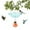 Blue, variant on Sales Today Clearance! Gosuguu Outdoor Garden Bird Bath with Windproof and Rainproof Feeding Hood, Hanging Courtyard Decoration, Waterproof Bird Feeder for Garden, Backyard