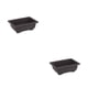 thumbnail image 2 of Wosthever Maceta de bonsái innovadora y ligera negra, para macetas de interior y exterior, macetas de flores para balcón, maceta pequeña Olla pequeña rectangular 16.5*12*6cm 2piezas, 2 of 6