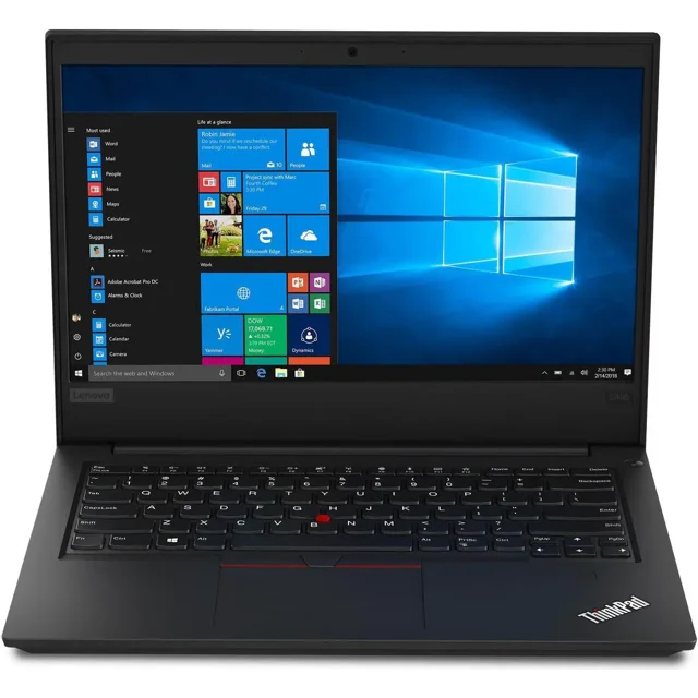 Remis à Neuf (Bon) Lenovo Thinkpad E495 14 Portable (AMD Ryzen 5 3500U, 8 Go RAM, 256 Go SSD, Windows 10 Pro, Graphiques AMD Radeon Vega 8 Intégrés) - 20NEA00QUS