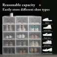 thumbnail image 3 of Caja de Zapatos Transparente de 6 Piezas, Organizador de Zapatos, Gruesa, Plegable, Resistente Al Polvo, Apilable y Combinada., 3 of 5