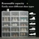 thumbnail image 3 of Caja de Zapatos Transparente de 6 Piezas, Organizador de Zapatos, Gruesa, Plegable, Resistente Al Polvo, Apilable y Combinada., 3 of 5