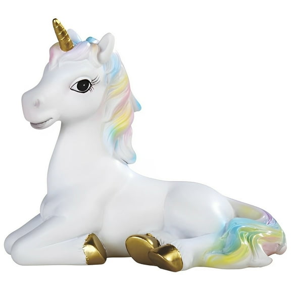 FC Design 6.25"W Lucite Unicorn with Rainbow Mane Figurine Statue Sculpture Ornament Decoration Home/Room Decor and Unique Gift Ideas for Housewarming, Holidays and Birthdays