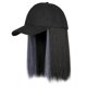 thumbnail image 1 of Peluca de pelo corto y liso con gorra Pelucas de gorra de béisbol para mujer, 1 of 6