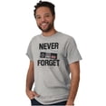 thumbnail image 4 of Never Forget Old School Video Gamer Plus Size Crewneck Graphic Tee Shirt Brisco Brands 3X, 4 of 5