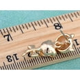 thumbnail image 3 of Golden Colored Super Happy Kitten Charm Crystal Rhinestone Element Earrings, 3 of 4