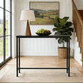 thumbnail image 4 of Ktaxon Modern Console Table, 41.3" Narrow Sofa Table TV Stand with Sturdy Metal Frame in Entryway, Living Room, Hallway, Bedroom, Hotel, Black, 4 of 8