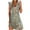 Green independence day dresses for women, variant on Dianli Dresses for Women Gradient Printing Sleeveless V-Neck Mini Summer Dresses Hawaiian Fashion Loose Tank Dress Gray L
