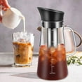 thumbnail image 5 of 2X Cold Brew Coffee Maker, Iced Coffee Maker Machine, Cold Brew Tea Pitcher Glass and Airtight Lid Coffee Pot 1.2L, 5 of 5
