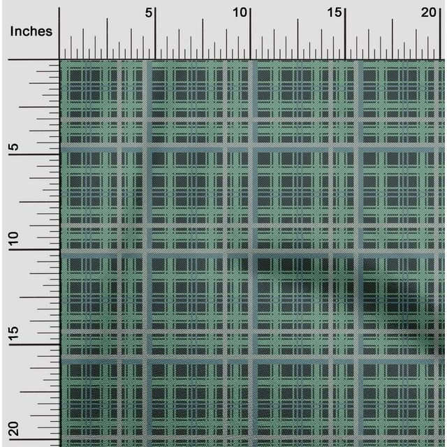 oneOone Viscose Chiffon Fabric Tartan Check Print Fabric BTY 42 Inch Wide