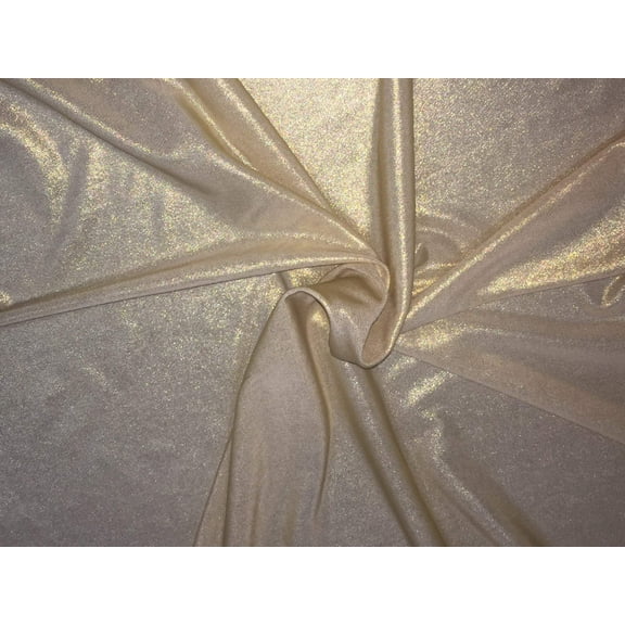 100% polyester metallic gold lycra colour stretch fabric 58quot; wide B2#115[9961]