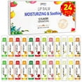 thumbnail image 1 of DMSKY Paquete de 24 bálsamo labial natural a granel con vitamina E y aceite de coco bálsamo labial hidratante para labios agrietados bálsamo labial a granel para mujeres-12 sabores, 1 of 8