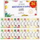 thumbnail image 1 of DMSKY Paquete de 24 bálsamo labial natural a granel con vitamina E y aceite de coco bálsamo labial hidratante para labios agrietados bálsamo labial a granel para mujeres-12 sabores, 1 of 8