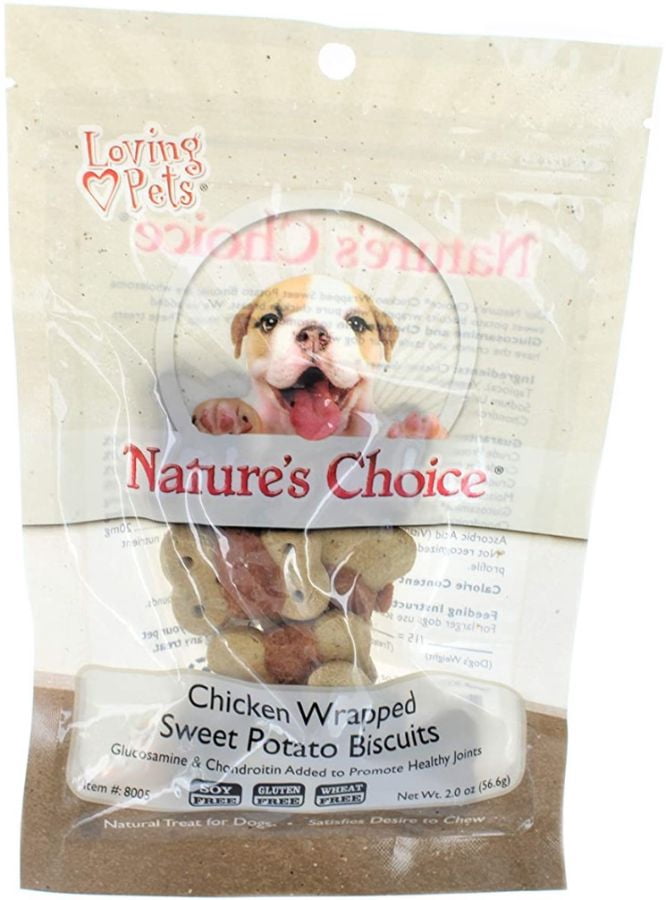 Loving Pets Natures Choice Chicken Wrapped Sweet Potato Biscuit Dog