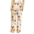 thumbnail image 3 of Picia Cute Fox with Heart Womens Soft Woven Cotton Elastic Waistband Sleep Pajama Pant Lounge Sleep Pant With Pockets And Drawstring-X-Large, 3 of 9