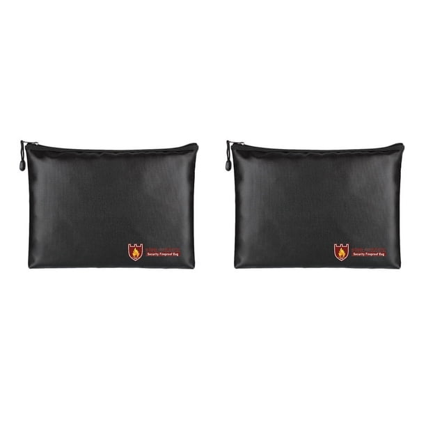 2X Bolsa para Documentos Una Prueba de Fuego, Bolsas para Documentos Una Prueba de Agua E IgníFugos, Bolsa para Dinero Una Prueba de Fuego para Porta Documentos A4