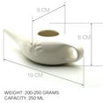 thumbnail image 3 of Ceramic Neti Pot Nose Washing Ceramic Kit Comfortable Spout Pot For Sinus Rhinitis Allergy Nose Cleaning Pot, 3 of 9