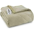 thumbnail image 1 of Shavel Home Products Micro Flannel Solid Electric Heated Blanket, Queen, Meadow, 1 of 5