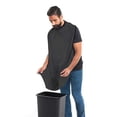 thumbnail image 3 of Guardurnaity Delantal de afeitar para hombre delantales cuidado babero cara afeitada adulto peluquería paño limpio recorte Catcher suministros Type2 NO2, 3 of 6