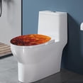 thumbnail image 3 of ZUXONGSY Fall Maple Leaf Flannel Toilet Cover Oblong Toilet Seat Cover Decorative Covers with Elastic Band Washroom Toilet Bowl Dust Cover Stain-Resistant Thanksgiving Decor, 3 of 6