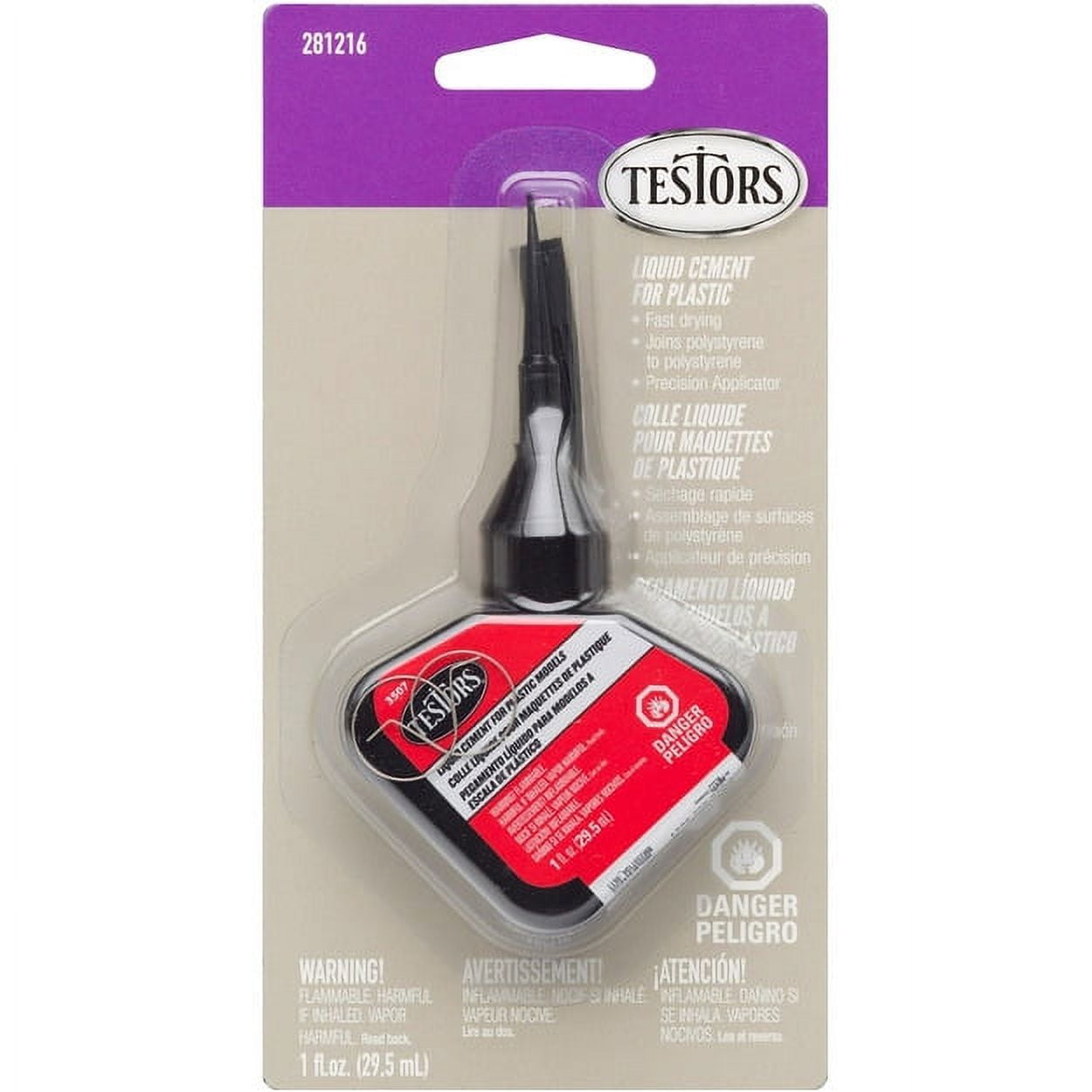 Testors Cement Plastic Model Glue Adhesive 2-Pack, 6 Fine Detail Miniatures  Paint Brushes, Precision Crafting Knife with Extra Blades and Tips :  : Toys