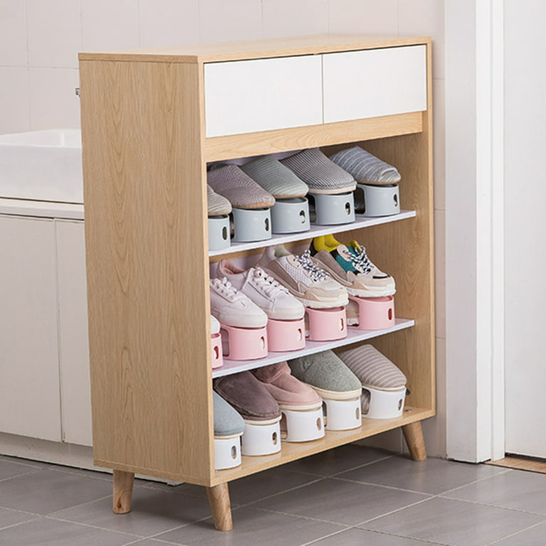 Multi-layer Assembled Shoe Rack Stainless Steel Storage Shelf for s Book  Saving Space Bedroom Z Shape Stand Organizer