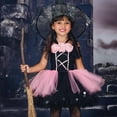 thumbnail image 3 of Disfraz De Bruja Para Niñas Cosplay Tutu Falda Vestido De Halloween Con Sombrero Set De Regalo, 3 of 3