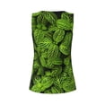 thumbnail image 5 of Lsque Tiny Green Fern Leaves Printed Workout Tank Tops for Women, Athletic Sports Tank Tops, Compression Sleeveless Dry Fit Shirts,Sleeveless Yoga Shirt-X-Large, 5 of 9
