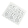 thumbnail image 1 of 9 Designs DIY Jewelry Tool Silicone Mould Rabbit Flowers Pendant Earring Making Handmade Craft Decoration Epoxy Resin Casting, 1 of 8