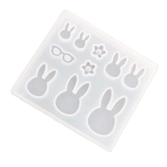 9 Designs DIY Jewelry Tool Silicone Mould Rabbit Flowers Pendant Earring Making Handmade Craft Decoration Epoxy Resin Casting