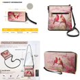 thumbnail image 5 of ZUXONGSY Cherry Blossom Cardinal Print Women's Leather Crossbody Bag and Matching Wallet Set, Satchel Hobo Purse with Multi-Pockets, Adjustable Shoulder Strap, 5 of 5