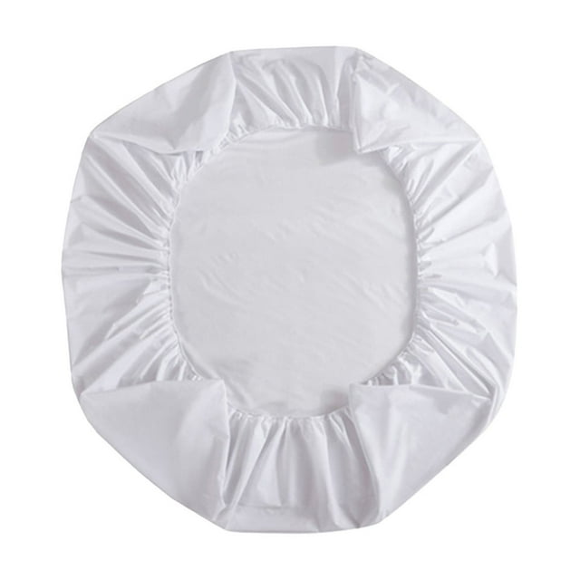 Matoen12 Soft Bed Sheet for Home Bedroom Dormitary, Polyester Skin-Friendly Breathable Bed Cover, Solid Color Modern Home Decor Queen Bed Sheets, Machine Washable, Queensize, 60"x80", 1PC, White