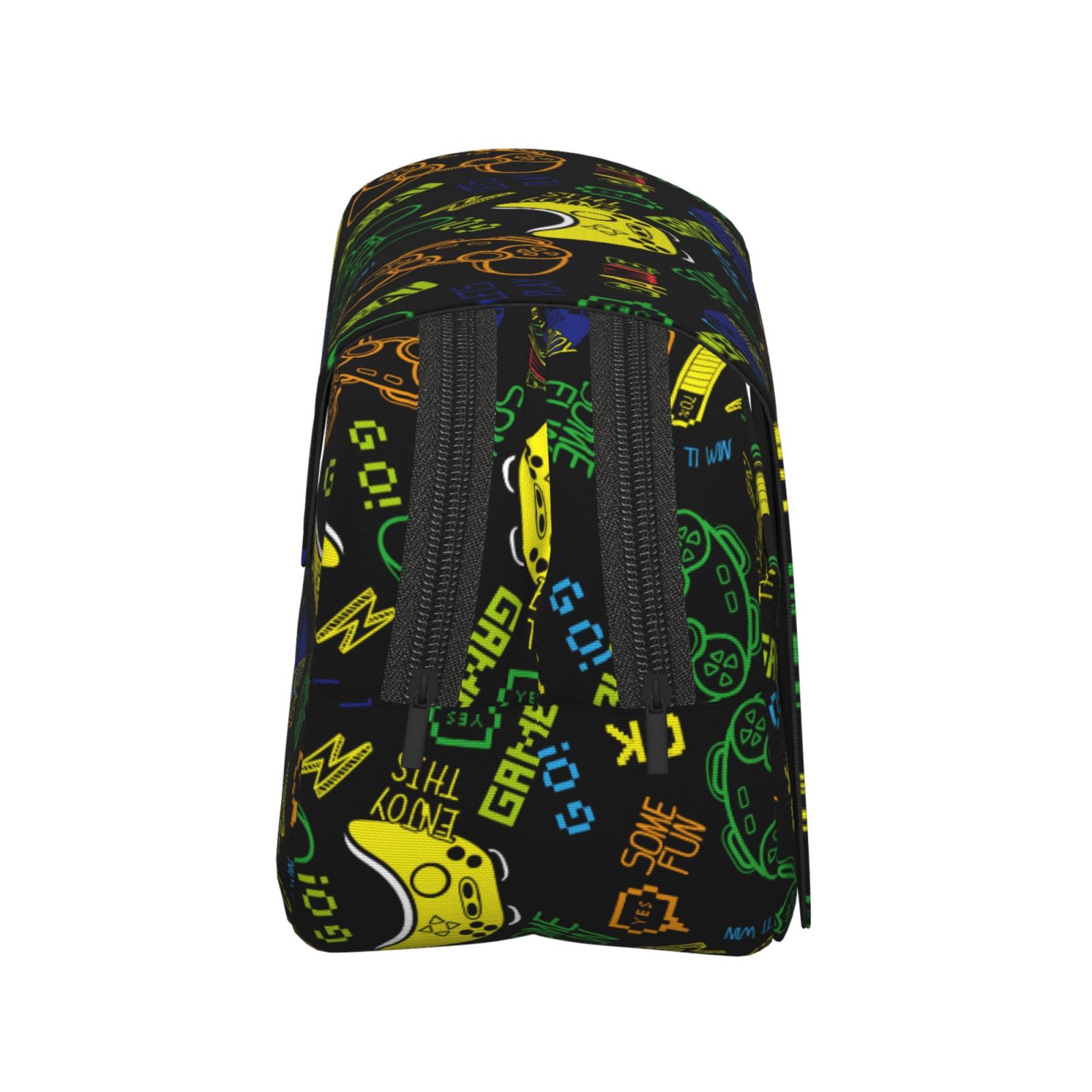 Rateoe Game Play Pattern Double Clamshell Pen Case, Storage Organizer with Two Zipper Compartments– Holds Up to 50 Pencils & Pens