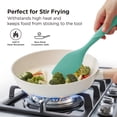 thumbnail image 6 of Kitchen Mama WaltzGrip Platinum Silicone Scraping Spatula: Non Stick for Frying Pan (Teal), 6 of 8