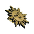 thumbnail image 2 of PinMart's Gold 3D Sun Face Sunshine Lapel Pin, 2 of 3