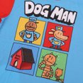thumbnail image 3 of Dog Man Character Panels Kids Red Loungewear Pajama Set, 3 of 7