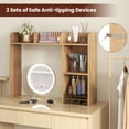 thumbnail image 6 of Costway Desk Bookshelf Desktop Storage Organizer Display Shelf Rack Dorm Office Natural, 6 of 10