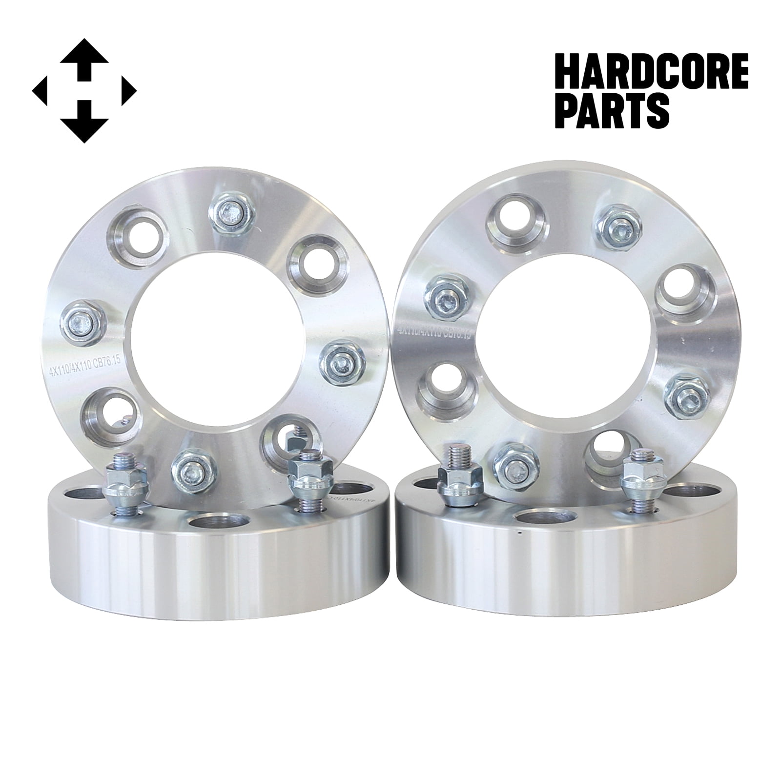 4 QTY ATV Wheel Spacers 1.5" 4x110 bolt patterns Compatible with Honda Yamaha Grizzly Rhino