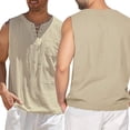 thumbnail image 4 of Chaleco informal Sunloudy para hombre, sudadera holgada con cuello en V sin mangas de color sólido para correr/hacer ejercicio Sunloudy  S M L XL XXL XXXL XXXXL, 4 of 5