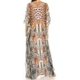 thumbnail image 2 of Sakkas Georgettina Flowy Rhinestone V Neck Long Caftan Dress / Cover Up - ORBK248-Black - One Size, 2 of 5