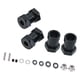 thumbnail image 2 of 4 extensores de cubo de rueda hexagonal de aleación de aluminio de 5 mm de diámetro con pasadores de eje para 1/10 Negro, 2 of 9