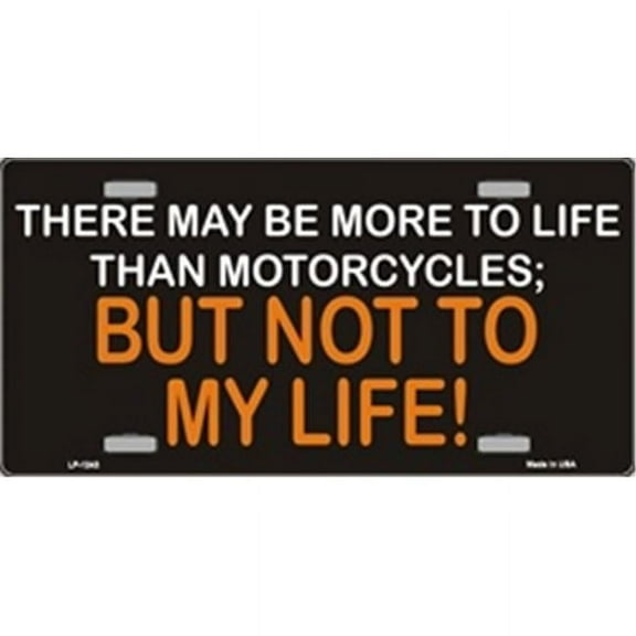 LP-1243 More to Life than Motorcycles License Plate- X397