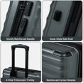 thumbnail image 6 of Concepten 5-Piece Hardshell Luggage Set,ABS Material Lightweight Suitcase Set with Swivel Wheels and TSA Lock,Equipped with Sports Handbag and Toiletries Bag, 6 of 7